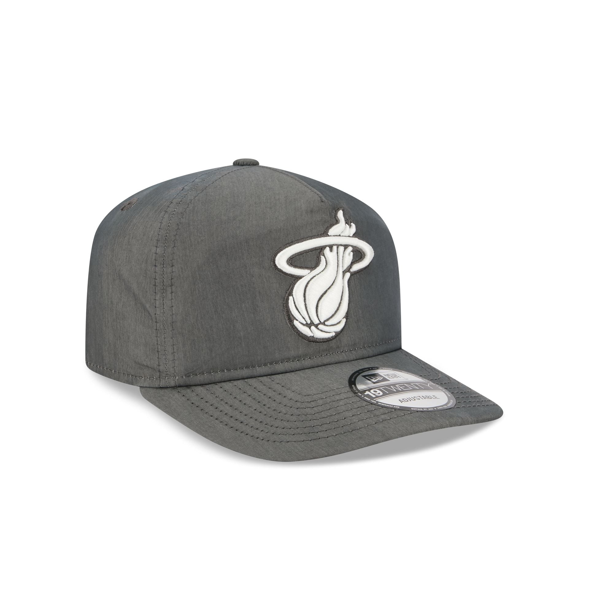 Miami Heat Heather Gray Nylon 19TWENTY Adjustable Hat