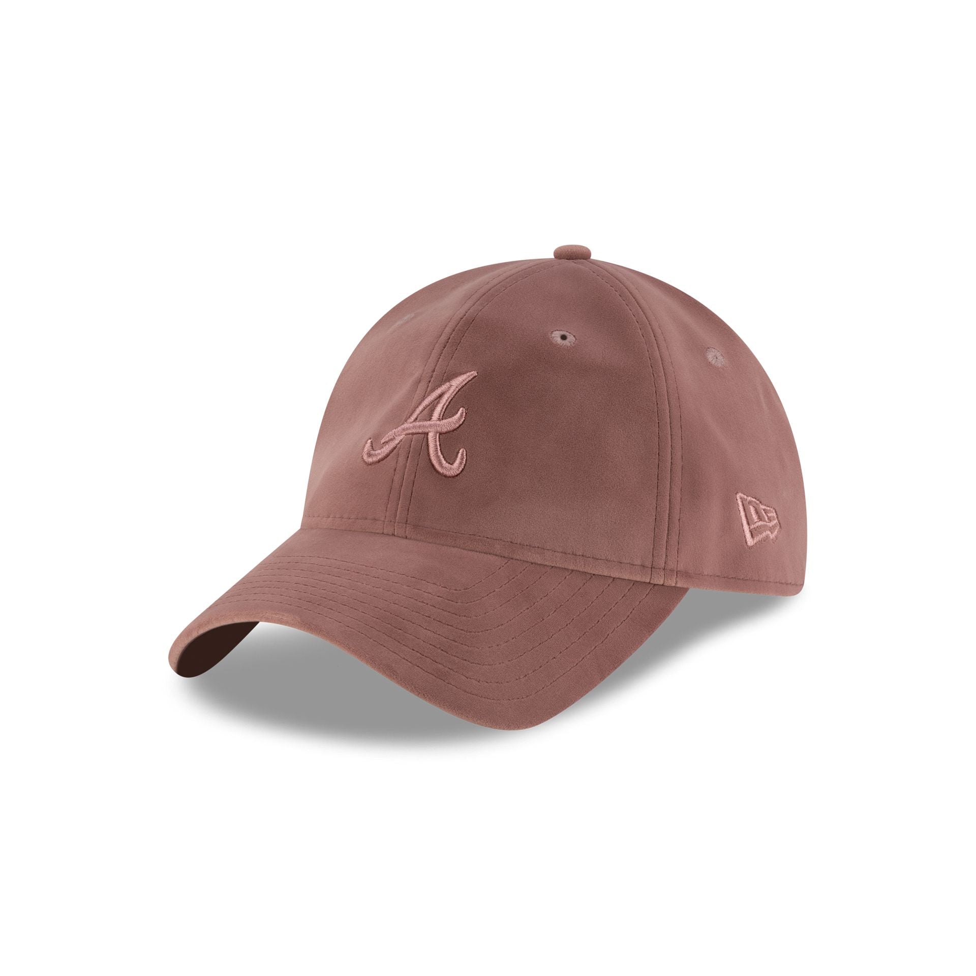 Atlanta Braves Pink Velour 9TWENTY Adjustable Hat